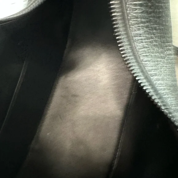 Valentino black V-logo moon small hobo bag in grainy calfskin. - Picture 9 of 11